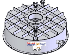 Titanium Top Cap to existing ClO2 absorber