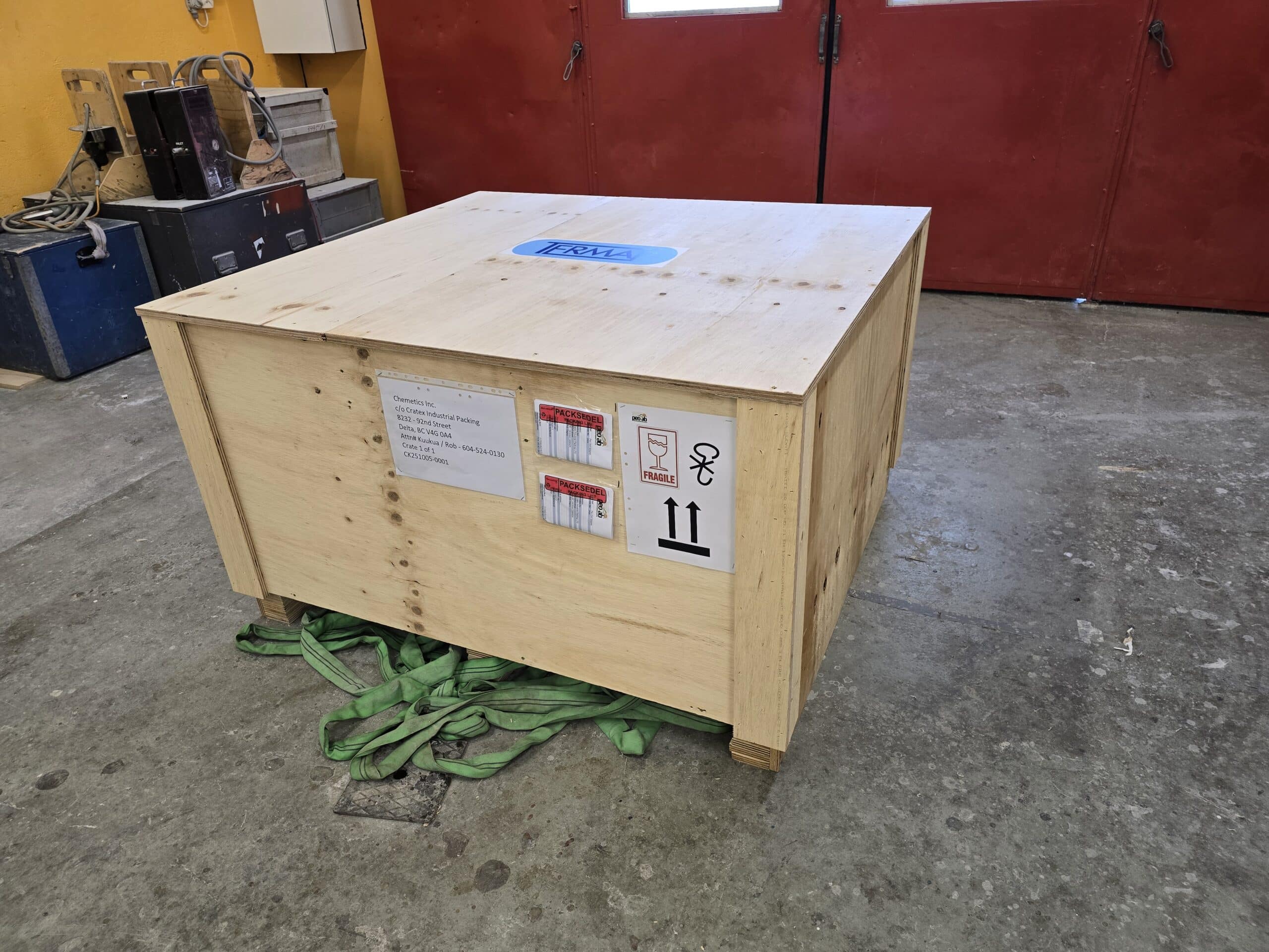 25-01 Cargo ready for delivery